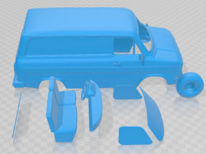 Transit PanelVan 1978 Printable Van 3D प्रिंट मॉडल