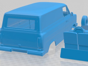 Transit PanelVan 1978 Printable Van 3D प्रिंट मॉडल