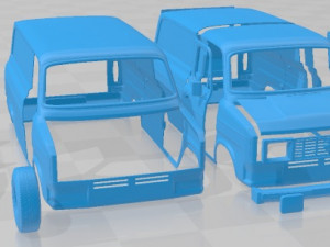 Transit PanelVan 1978 Printable Van 3D Print Model