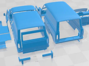 Transit PanelVan 1978 Printable Van 3D Print Model