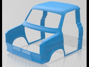 Transit PanelVan 1978 Printable Van 3D Print Model