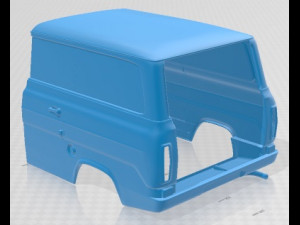 Transit PanelVan 1978 Printable Van 3D Print Model