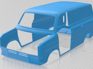 Transit PanelVan 1978 Printable Van 3D Print Model