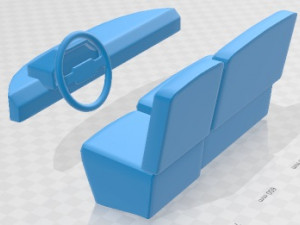 Transit PanelVan 1978 Printable Van 3D Print Model