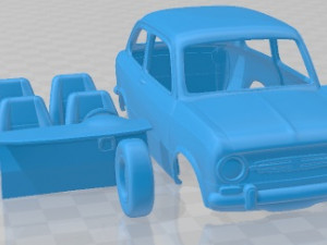 Fiat 850 Printable Car 3D 打印模型