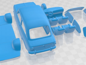Fiat 850 Printable Car 3D 打印模型