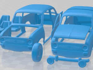 Fiat 850 Printable Car 3D-Druckmodell