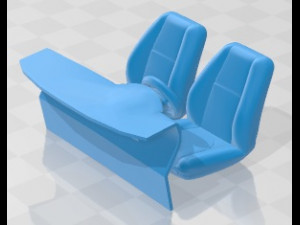Fiat 850 Printable Car 3D 프린트 모델
