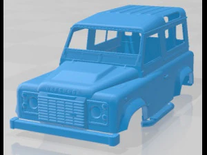 Land Rover Defender Works V8 - V2-0 Printable Body Car 3D Print Model