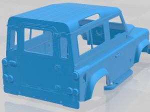 Land Rover Defender Works V8 - V2-0 Printable Body Car 3Dプリントモデル