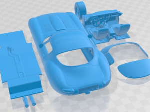Jaguar Eagle GT Printable Car 3D Принт Модель