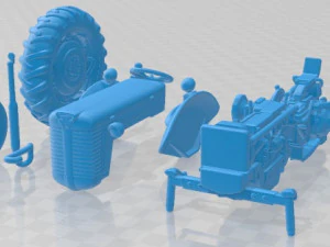 Massey Ferguson 65 Printable Tractor 3D Print Model