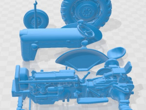 Massey Ferguson 65 Printable Tractor 3D printmodel