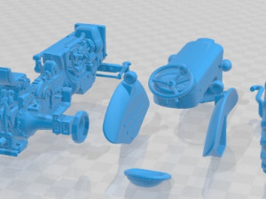 Massey Ferguson 65 Printable Tractor 3D printmodel