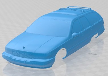 Buick Roadmaster Wagon 1991 Printable Body Car Modelo de Impressão 3D .c4d .max .obj .3ds .fbx .stl .blend