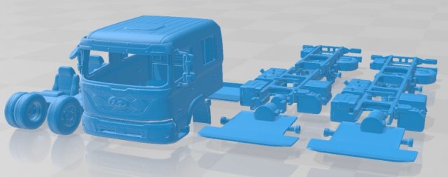 Hyundai Pavise Double Cab 2019 Printable Truck 3D-Druckmodell .c4d .max .obj .3ds .fbx .stl .blend 