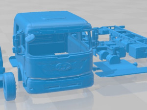 Hyundai Pavise Double Cab 2019 Printable Truck 3D-Druckmodell