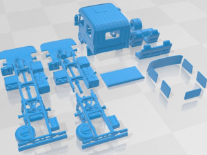 Hyundai Pavise Double Cab 2019 Printable Truck 3D-Druckmodell