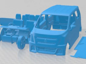 Coche imprimible Suzuki Wagon R Stingray Hybrid 2021 Modelo de impresión 3D