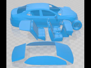 Toyota Camry LE Hybrid 2023 Printable Car 3D Print Model