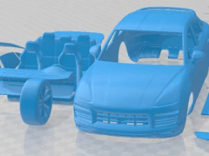 Carro imprim&iacute;vel Porsche Cayenne GTS Coup&eacute; 2020 Modelo de Impressão 3D