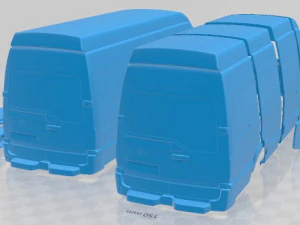 Opel Movano L4h3 2018 Printable Van 3D Print Model