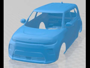 Kia Soul EV 2020 Yazdırılabilir G&ouml;vde Arabası 3D Baskı Modeli