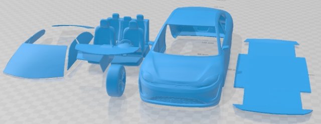 Sony Vision S 2020 Printable Car 3D 打印模型 .c4d .max .obj .3ds .fbx .stl .blend