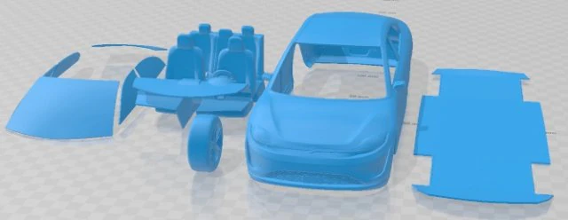 Sony Vision S 2020 Printable Car 3D Print Model .c4d .max .obj .3ds .fbx .stl .blend 