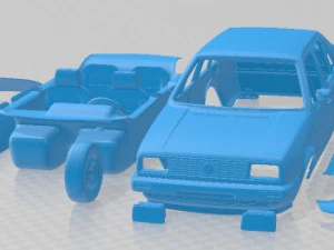Volkswagen Jetta 1984 Printable Car 3D Print Model