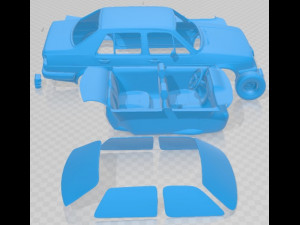 Volkswagen Jetta 1984 Printable Car Modelo de impresión 3D
