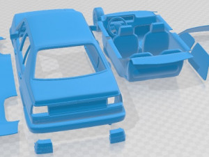Volkswagen Jetta 1984 Printable Car Modelo de impresión 3D