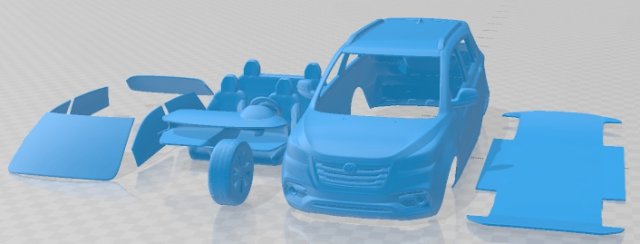 Weichai Enranger G3 2018 Printable Car Modelo de impresión 3D .c4d .max .obj .3ds .fbx .stl .blend 