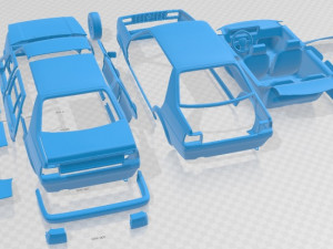 Volkswagen Jetta 1984 Printable Car Modelo de Impressão 3D