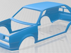 Volkswagen Jetta 1984 Printable Car Modelo de Impressão 3D