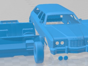 Galaxie Station Wagon 1973 Printable Car 3D Print Model