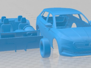 Skoda Scala 2019 Printable Car 3D Print Model