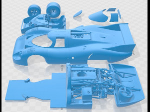 Porsche 917 LH 1971 Printable Car 3D Baskı Modeli