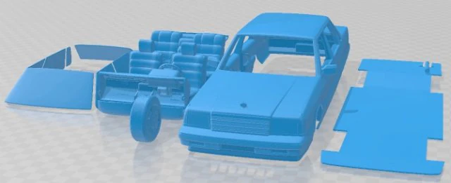 Hyundai Grandeur 1986 Printable Car 3D Print Model .c4d .max .obj .3ds .fbx .stl .blend