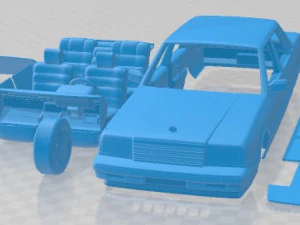 현대 그랜저 1986 인쇄용 자동차 3D 프린트 모델