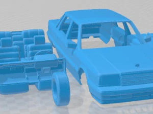 Hyundai Grandeur 1986 Printable Car 3D Print Model