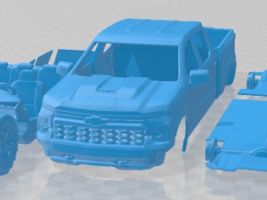 Chevrolet Silverado ZR2 2022 Printable Car 3D 프린트 모델