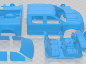 Chevrolet Silverado ZR2 2022 Printable Car 3D Print Model