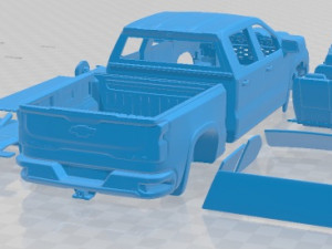 Chevrolet Silverado ZR2 2022 Printable Car 3D Print Model
