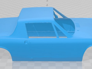 Porsche 914 - 916 1970 Printable Body Car 3D Baskı Modeli