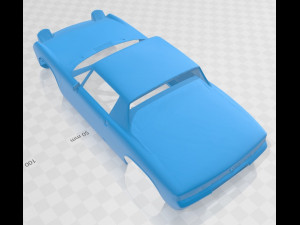 Porsche 914 - 916 1970 Printable Body Car 3D Baskı Modeli