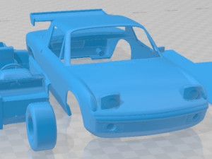 Porsche 914-6 1970 Printable Car 3Dプリントモデル