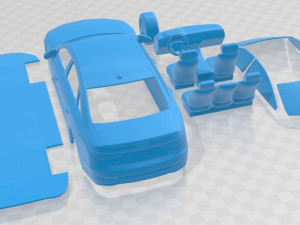 Audi A8L 2018 Printable Car Modelo de Impressão 3D