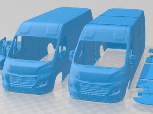 Peugeot Boxer 2020 Printable Van 3D 프린트 모델