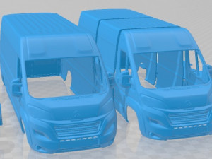 Peugeot Boxer 2020 Printable Van 3D Baskı Modeli